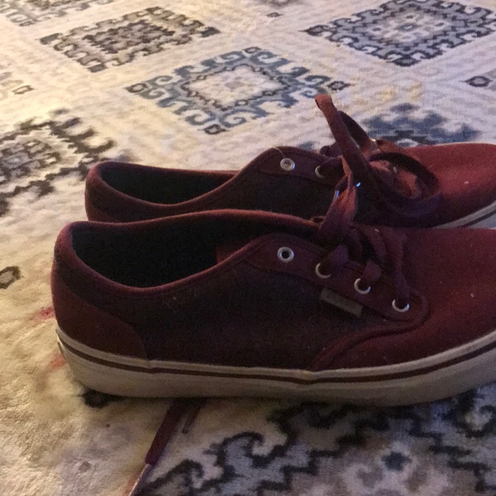 Burgundy vans